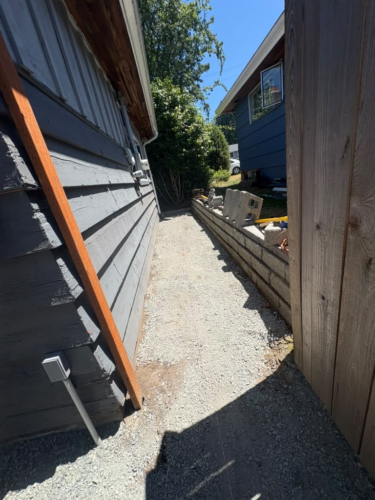 Landscaping work